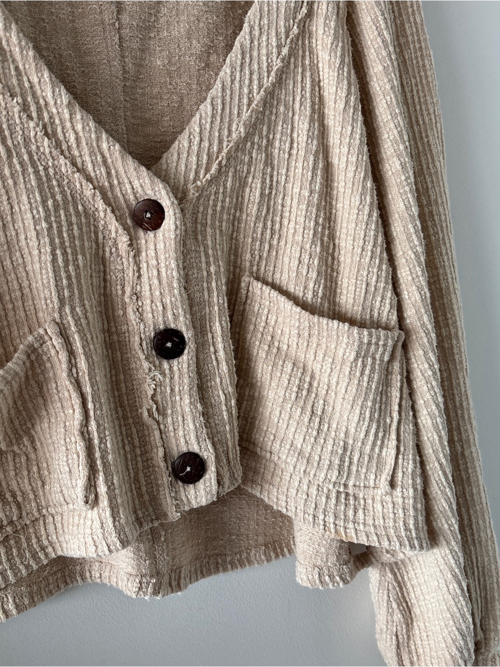 Free People Beach Slouchy Cardigan Top - Picture 3 of 5